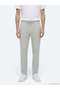 Gray Striped Woven Jogging Fit Casual Linen Blend Trousers - 4