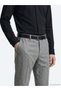 Gray Woven Jogging Fit Casual Wool Blend Trousers - 4