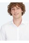 White Regular Fit Long Woven Classic 100% Cotton Shirt - 3
