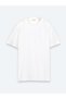 White Plain Cotton Blended T-Shirt - 6