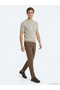 Beige Crew Neck Patterned Knitwear - 2