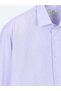 Lilac Plain Regular Fit Long Woven Casual Cotton Blend Shirt - 7