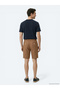 Brown Woven Jogging Fit Casual Cotton Blend Bermuda - 4