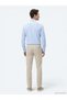 Light Blue Striped Regular Fit Long Woven Casual Cotton Blend Shirt - 5
