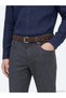 Anthracite Woven Regular Fit Casual Cotton Blended Trousers - 4
