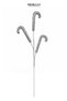 Christmas Ornament Candy Cane Silver 64 cm - 2