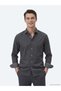 Black Plain Regular Fit Long Woven Casual Cotton Blend Shirt