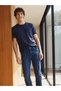 Navy Blue Plain T-Shirt - 2