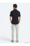 Navy Blue Striped Regular Fit Short Casual Shirt - 4