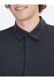 Black Plain Regular Fit Long Casual Shirt - 4