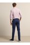 Night Blue Straight Woven Regular Fit Casual Cotton Blended Pants - 4