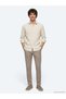 Beige Regular Fit Long Woven Casual Cotton Blend Shirt - 4