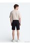 Black Plain Knitted Jogging Fit Sports Bermuda - 6