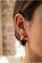 Black Gold Color Hoop Earrings