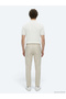 Beige Striped Woven Jogging Fit Casual Linen Blend Trousers - 6