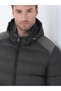 Khaki Regular Fit Hooded Woven Coat - 3