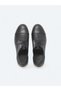 Black Leather Smart Casual Shoes - 5