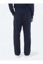 Navy Blue Woven Loose Fit Casual Trousers - 5