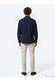 Navy Blue Plain Regular Fit Long Woven Casual 100% Cotton Shirt - 5