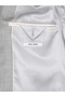 Gray Striped Modern Fit Wool Blended Suit - 8