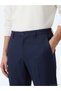 Navy Blue Woven Jogging Fit Casual Cotton Blend Trousers - 4
