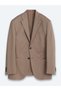 Mink Plain Comfort Fit Cotton Blend Suit - 6