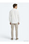 Stone Plain Oversize Fit Long Woven Casual Shirt - 4