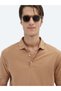 Mink Plain Polo Neck 100% Cotton T-Shirt - 3