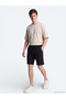 Black Plain Knitted Jogging Fit Sports Bermuda - 3