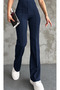 Women's High Waist Gathering Spanish Leg Palazzo Trousers - 2