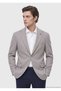 Beige Plain Regular Fit 100% Cashmere Jacket - 5
