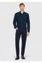 Petrol Plain Long Woven Velvet Casual 100% Cotton Shirt - 2