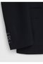 Black Shirt Shoulder Slim Fit 100% Wool Jacket - 7