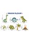 Cute Dinosaurs Wall Sticker Set – Children's Room Wall Decoration - 3