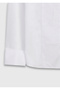 White Plain Slim Fit Double Cuff Tuxedo Shirt - 7