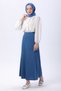 Plain Medium Women's Blue Skirt - 23643