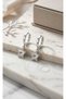 Silver Color Tiny Star Zircon Stone Earrings.Gift