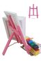 Girl Painter Set 10 Pieces - 20x30cm Canvas, 2 Pieces.Brush, Palette, Paint & Easel - 4