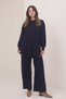 Women's Knitwear Fabric Button Detailed 2-Piece Knitwear Set 8576 Navy Blue - 6