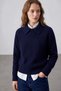 Women's Polo Neck Sweater - 5