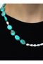 Natural Stone Turquoise Pearl Natural Stone Women's Necklace Euk20Fi - 3