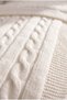 Lilya Cream Baby Sleep Set with 4 Piece Booties Gift, 100% Cotton Knitwear Blanket and Pear Pillow - 4