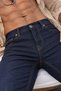 L&M Men's Bootcut Spanish Leg Lycra Jean Jeans Special Design Lm05-Navy Blue - 3