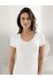 V-Neck Short Sleeve Lycra Tank Top B236