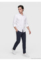 White Plain Regular Fit Long Classic Shirt - 2