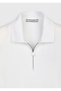 Alb simplu tricou - 6
