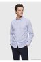 Blue Striped Casual Fit Long Woven Casual 100% Cotton Shirt