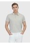 Beige Plain Polo Neck 100% Cotton T-Shirt