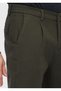 Khaki Straight Woven Jogging Fit Casual Cotton Blended Pants - 3