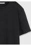 Black Plain Cotton Blend T-Shirt - 7